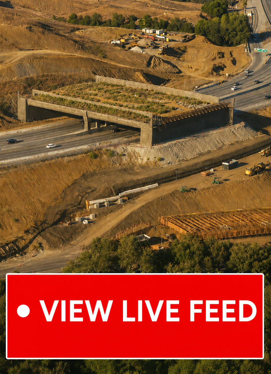 Wallis Annenberg Wildlife Crossing live feed