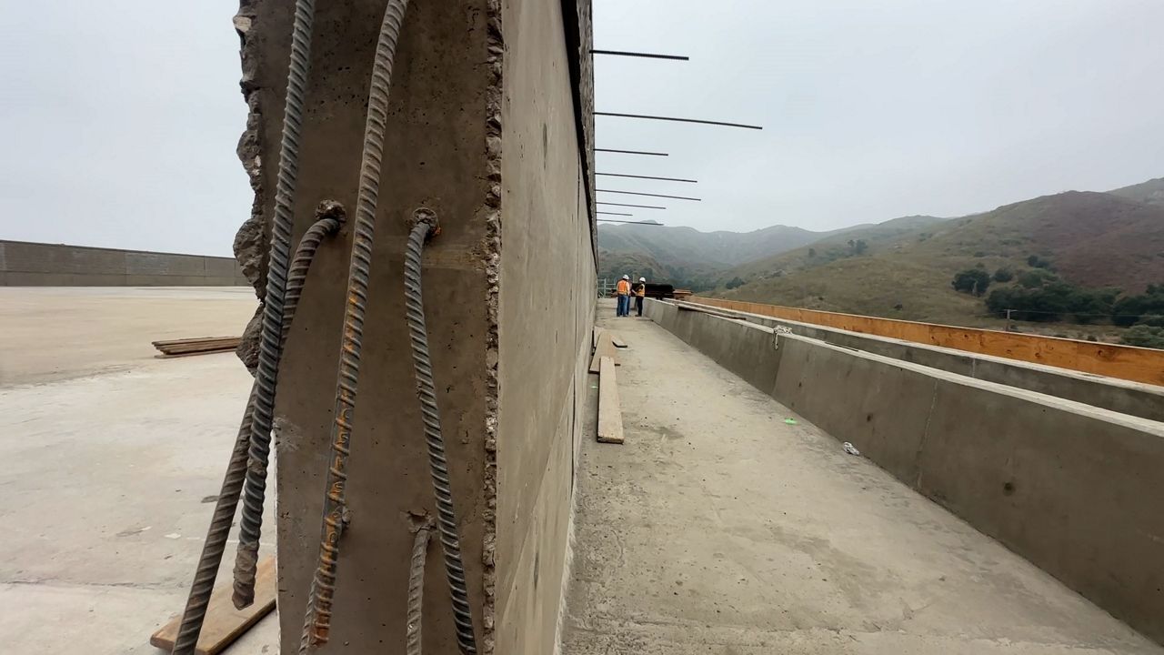 Sound barriers help Wallis Annenberg Wildlife Crossing create a calm environment above the roar traffic